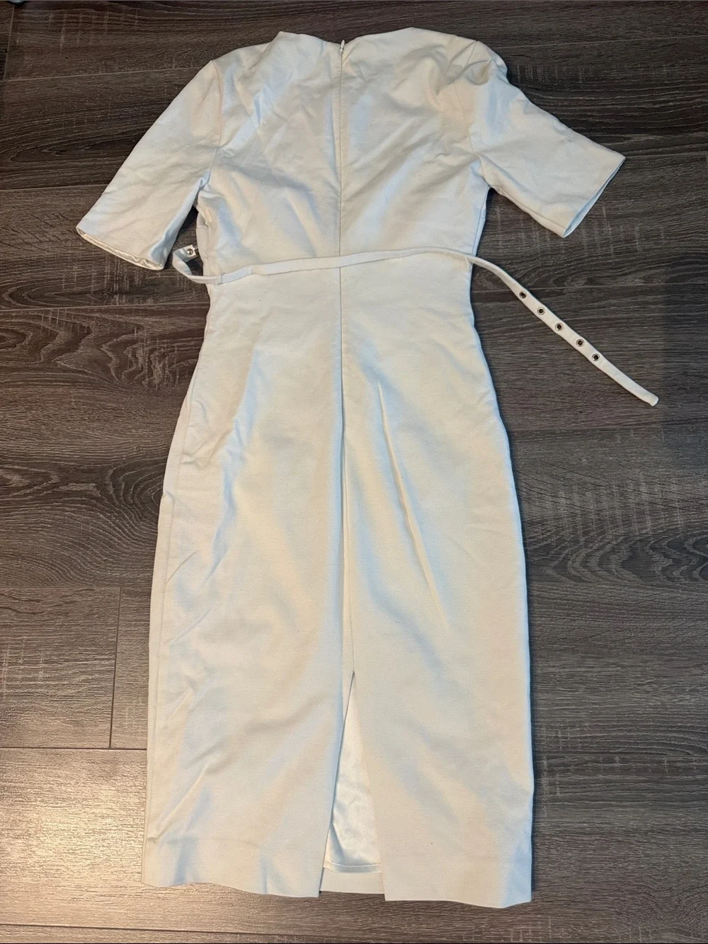 Marciano Ivory Belted Midi Dress - Picture 3 of 3